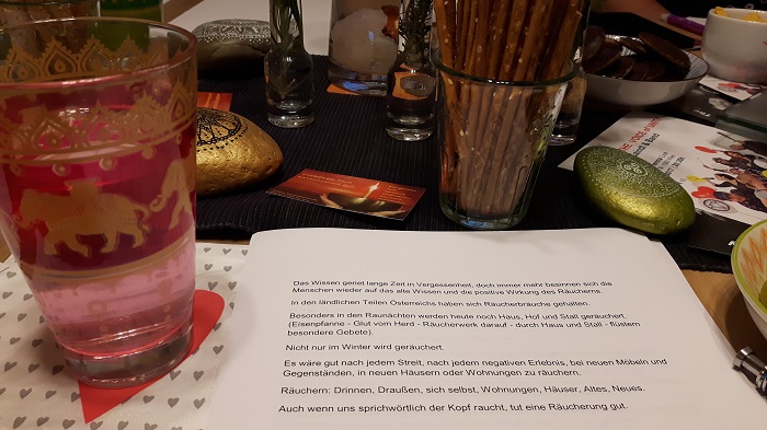 Raeucherworkshop Energy on Tour - Unterlagen